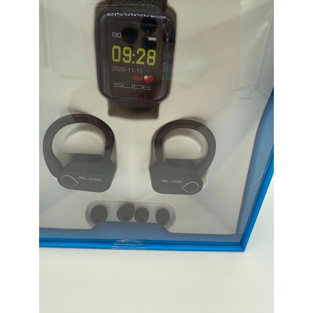 Slide Fitness Tracker and True Wireless Earbuds with Bluetooth - Picture 8 of 8